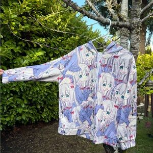 Anime Kawaii Zip Up Hoodie
